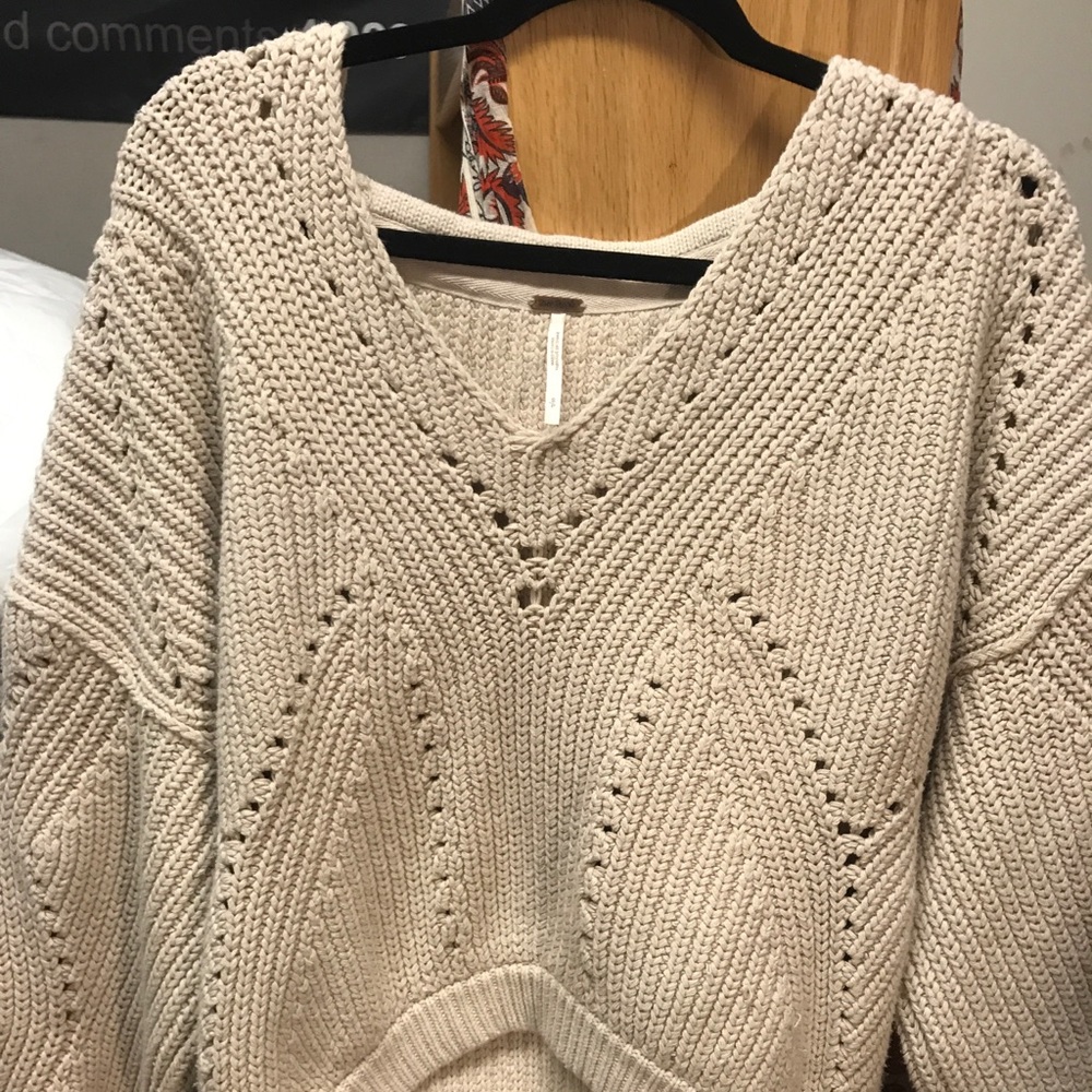 Free People Tan Sweater